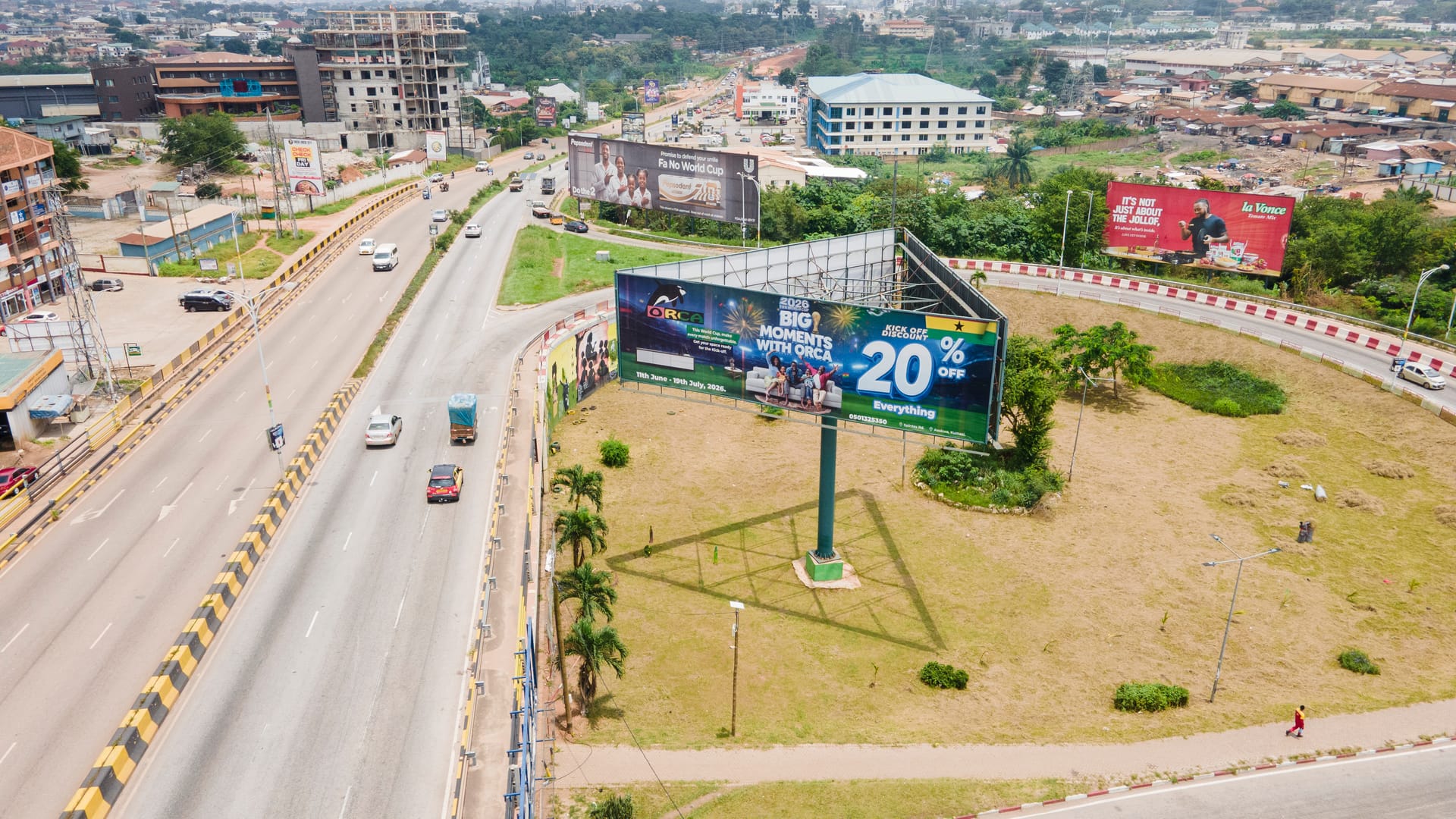 XMINGER roadside billboard campaign in Ghana, scene 1